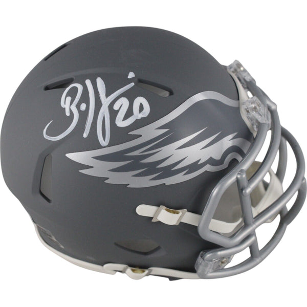 Brian Dawkins Autographed Philadelphia Eagles Slate Mini Helmet Beckett 49114