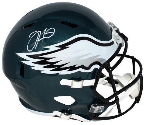JALEN HURTS SIGNED PHILADELPHIA EAGLES SUPER BOWL LIX FULL SIZE SPEED HELMET