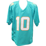 Tyreek Hill Autographed/Signed Pro Style Teal Jersey Beckett 36249