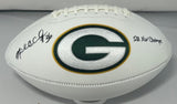 Packers NICK COLLINS Signed White Panel Green Bay LOGO Football AUTO w/ XLV Chmp