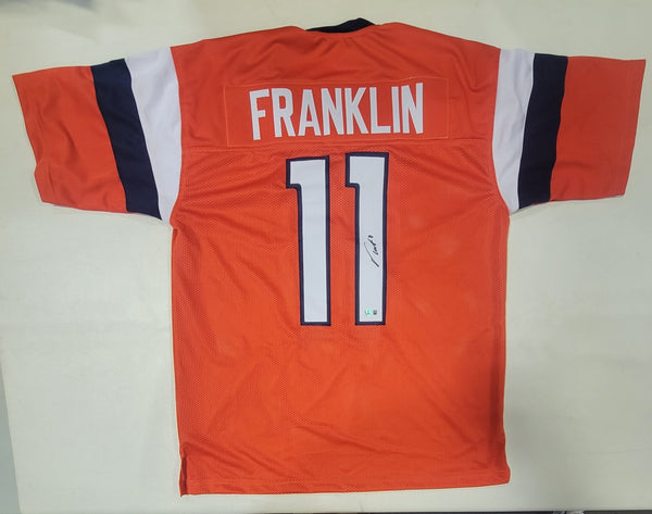 TROY FRANKLIN SIGNED AUTOGRAPHED PRO STYLE CUSTOM XL JERSEY BECKETT QR