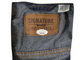 Chuck Norris Autographed/Signed Texas Ranger Levi Size XL Blue Jacket JSA 39584