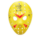 Ari Lehman Signed Friday the 13th Yellow Costume Mask - Jason 1/Crystal Lake