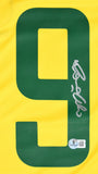 Ronaldo Autographed Brazil Home Soccer Jersey #9 - Beckett Holo *M
