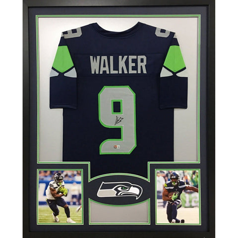 Kenneth Walker III Autographed Signed Framed Seattle Seahawks Jersey BECKETT
