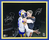 Joe Burrow & Matthew Stafford Autographed Framed 16x20 Photo Fanatics B420399