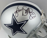 Jimmy Smith Autographed Dallas Cowboys Mini Helmet- Jersey Source Auth *Black
