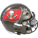 Warren Sapp Signed Tampa Bay Buccaneers Mid-Size Midi Helmet HOF Beckett W 54872