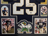 FRAMED NOTRE DAME FIGHTING IRISH RAGHIB ROCKET ISMAIL AUTOGRAPHED JERSEY BECKETT