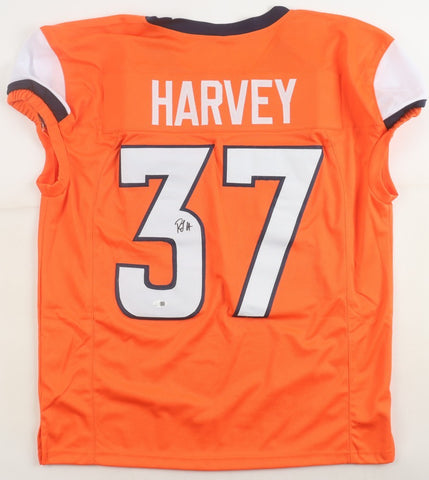 R J Harvey Signed Denver Broncos Pro Cut Jersey (JSA) Ex-UCF RB / 2nd Round Pick