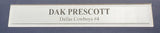 Dallas Cowboys Dak Prescott Autographed Framed Blue Jersey Beckett BAS #B28652