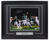 Jalen Hurts Signed Framed Eagles 11x14 Vs Chargers Football Photo JSA