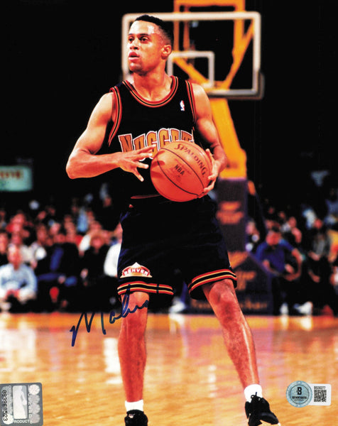 Mahmoud Abdul-Rauf Autographed 8x10 Photo Denver Nuggets Beckett BAS QR #BS30277