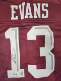 MIKE EVANS AUTOGRAPHED SIGNED COLLEGE STYLE XL JERSEY W/ BECKETT QR