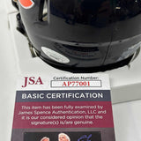 Autographed/Signed Brian Urlacher HOF 18 Chicago Bears Mini Helmet JSA COA