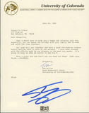 Shaquille O'Neal Signed University of Colorado-Boulder Recruitment Letter BAS