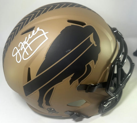 Bills JIM KELLY Signed Full Size 2023 SALUTE Replica Speed Helmet AUTO - BAS