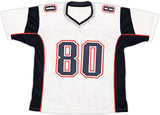 PATRIOTS DANNY AMENDOLA AUTOGRAPHED SIGNED WHITE JERSEY BECKETT WITNESS 221079
