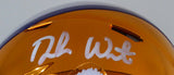 DESHAUN WATSON AUTOGRAPHED CLEMSON ORANGE CHROME MINI HELMET BECKETT 144512