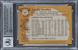 76ers Julius "Dr. J." Erving Signed 1981 Topps #30 Card Auto 10! BAS Slabbed 2