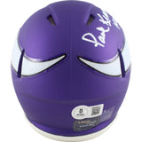 Paul Krause Autographed Minnesota Vikings Mini Helmet HOF Beckett Witness 49693