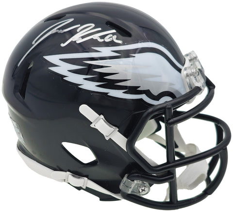 Jason Kelce Signed Philadelphia Eagles Black Speed Mini Helmet Beckett