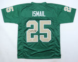 Raghib Rocket Ismail Signed Notre Dame Fighting Irish Green Jersey (JSA) W.R.