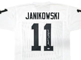 OAKLAND RAIDERS SEBASTIAN JANIKOWSKI AUTOGRAPHED WHITE JERSEY PSA/DNA 212450