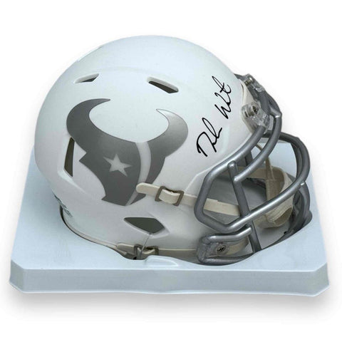 Deshaun Watson Autographed Signed Texans Ice Speed Mini Helmet - Beckett