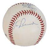 Roger Craig & Tommy Lasorda Signed NL Baseball (JSA LOA) 2 Legendary Managers