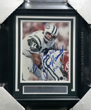 Joe Namath Autographed Framed 8x10 Photo Jets Good Luck To You! x12 Beckett AE31