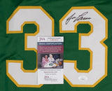 Jose Canseco Signed Oakland Athletics Home Jersey (JSA COA) Bash Brothers / A's