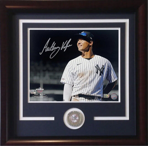 Anthony Volpe Yankees Signed 11x14 Framed Opening Day Photo Rookie Auto Fanatics