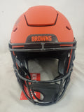 MYLES GARRETT SIGNED CLEVELAND BROWNS F/S RAVE SPEEDFLEX AUTHENTIC HELMET BAS QR
