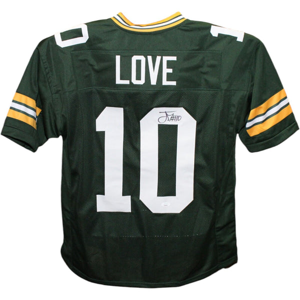 Jordan Love Autographed/Signed Pro Style Green Jersey JSA 43212