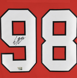 Connor Bedard Autographed Blackhawks Authentic Adidas Red Jersey Fanatics