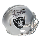 Eric Dickerson Autographed/Inscribed "HOF 99" Raiders Authentic Helmet Beckett