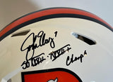 John Elway Autographed Pro Speed Snowcapped Broncos Helmet BAS COA