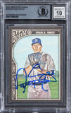Yankees Nathan Eovaldi Signed 2015 Topps GQ #278 Card Auto 10! BAS Slabbed