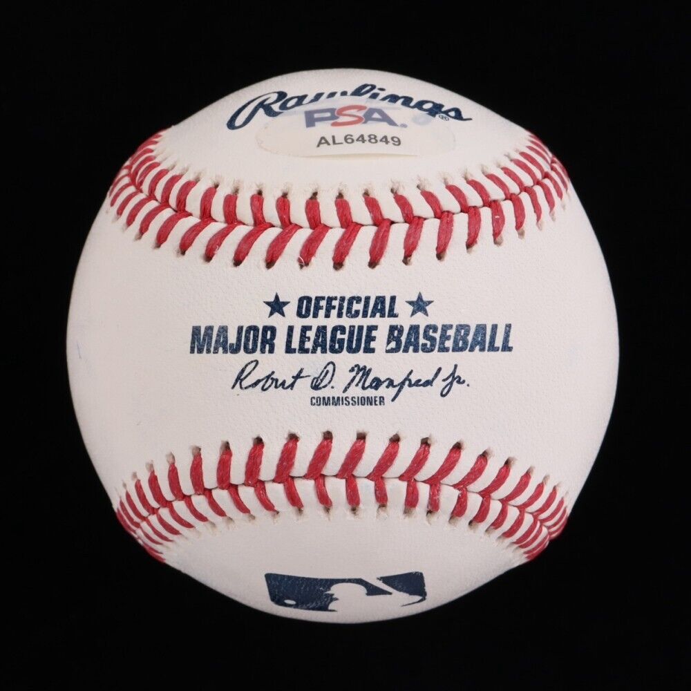 Christopher Morel Signed OML Baseball (PSA COA) Chicago Cubs 2021 Rook ...