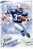 Tony Dorsett Signed Dallas Cowboys Royal Blue Jersey (Beckett COA) 4xPro Bowl RB