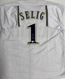 BUD SELIG Signed Custom Replica White Jersey AUTO - Milwaukee Brewers MLB - BAS