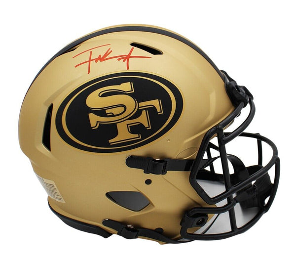 Frank Gore Signed San Francisco 49ers Speed Authentic Rave NFL Helmet