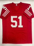 49ers KEN NORTON JR. Signed Custom Replica San Francisco Red Jersey AUTO - BAS