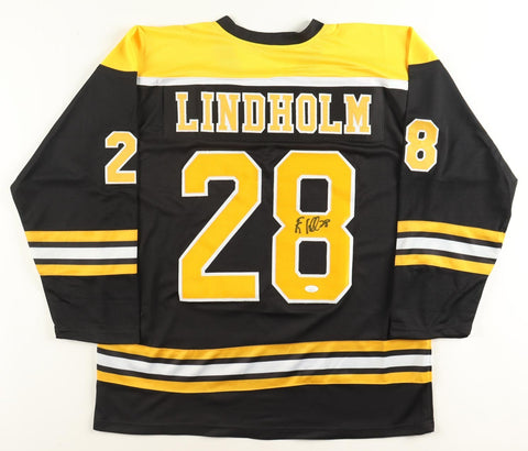 Elias Lindholm Signed Boston Bruins Jersey (JSA) #6 Overall Pick 2012 NHL Draft