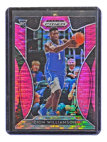Zion Williamson 2019 Panini Prizm Draft Picks #64 Holographic Rookie Card