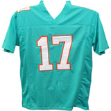 Jaylen Waddle Autographed/Signed Pro Style Teal Jersey Beckett 43443