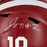 Jalen Milroe Alabama Crimson Tide Autographed Riddell Speed Replica Helmet