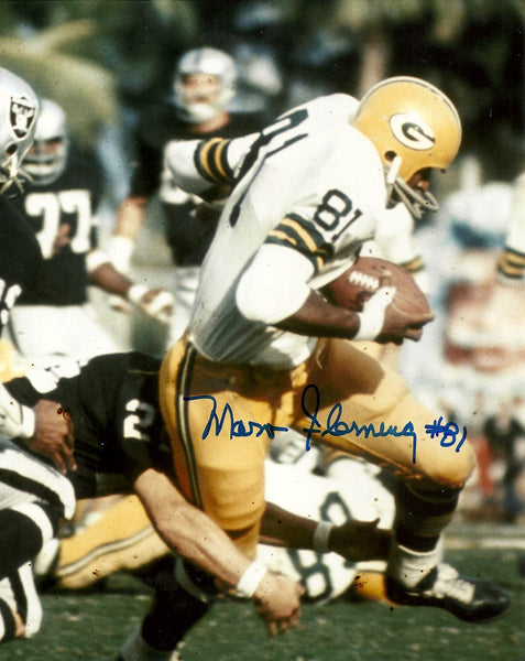 Packers Tight End MARV FLEMING Signed 8x10 Photo #9 AUTO - SB I & II Champ