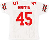 OHIO STATE ARCHIE GRIFFIN AUTOGRAPHED WHITE JERSEY HT 1974/75 BECKETT 216728